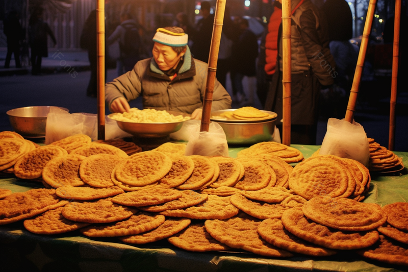 地方特色美食小吃面粉烧饼食物面食地摊经济,高清,摄影图,摄影图片,图片大全,摄影图免费下载